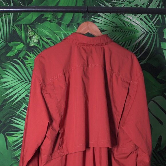 CARHARTT FORCE SOLID LONG SLEEVE ORANGE Mens XL work shirt button up work wear - Picture 7 of 9